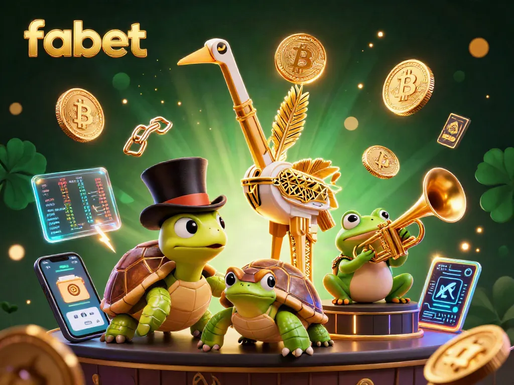 Experience thrilling games at fabet's vibrant speakeasy casino atmosphere with whimsical characters and crypto elements.