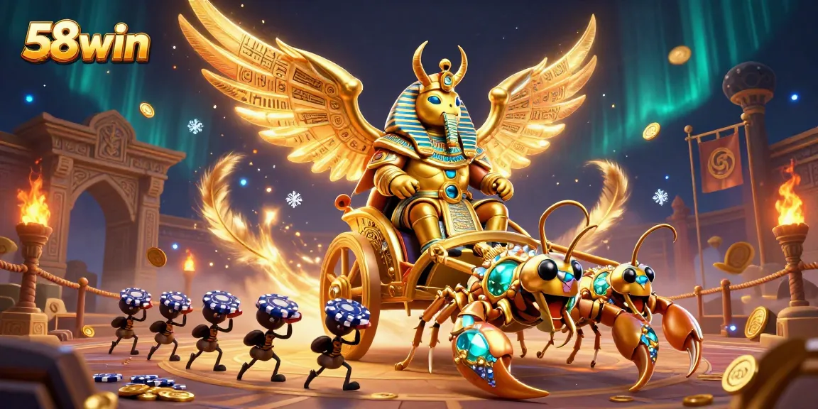 Experience thrilling gaming action with 58win, featuring a vibrant casino scene filled with rich visuals.