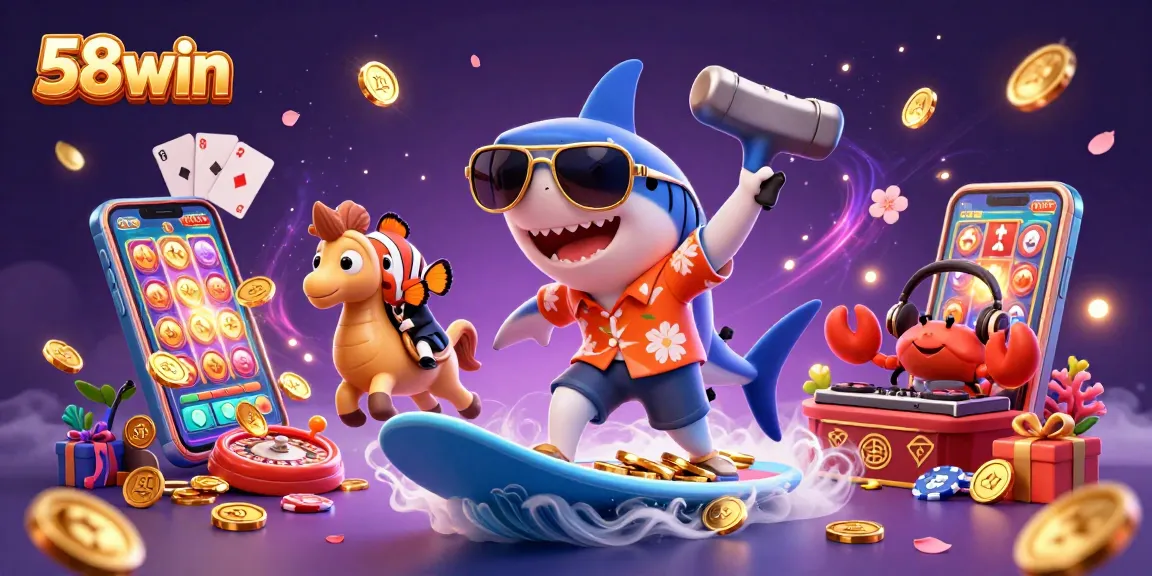 58win invites players to indulge in a vibrant casino experience with lively gaming elements.