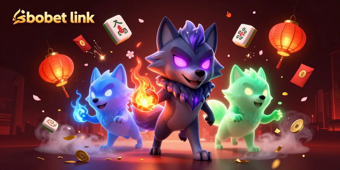Engage in thrilling betting on sbobet link with vibrant casino elements and dynamic characters.