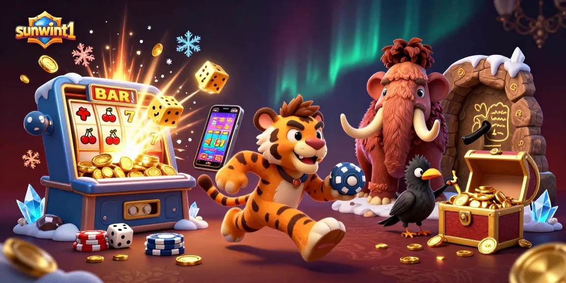 Experience thrilling wins at sunwint1's dynamic casino with caveman and tiger duo amidst an explosion of slot jackpots.