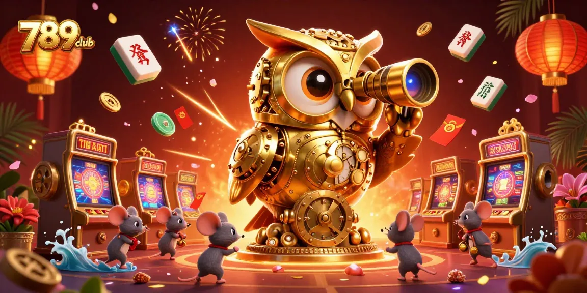 Experience thrilling gaming at 789club with a vibrant casino scene featuring colorful characters and dynamic elements.